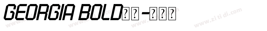 Georgia Bold字体字体转换